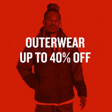 OUTERWEAR UP TO 40% OFF icon